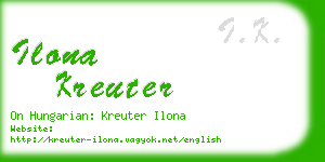 ilona kreuter business card